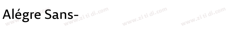 Alégre Sans字体转换